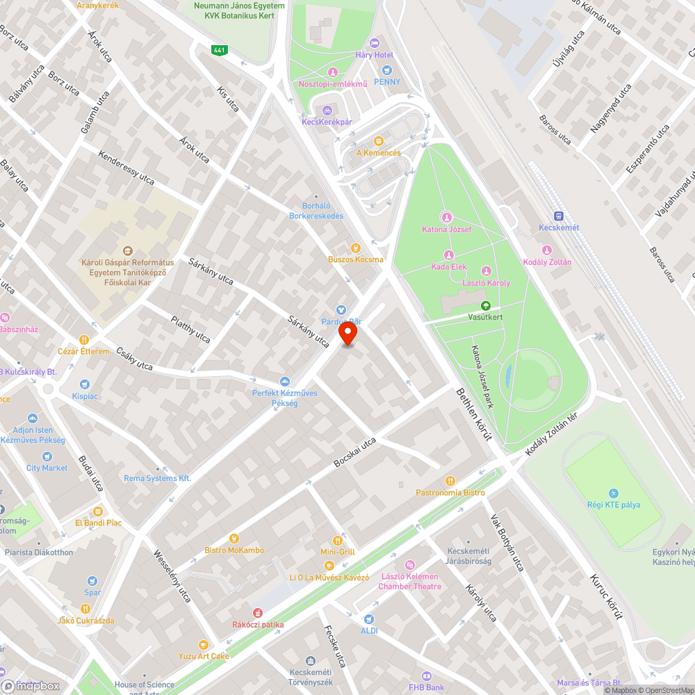 Koszos tábla bejelentés helye