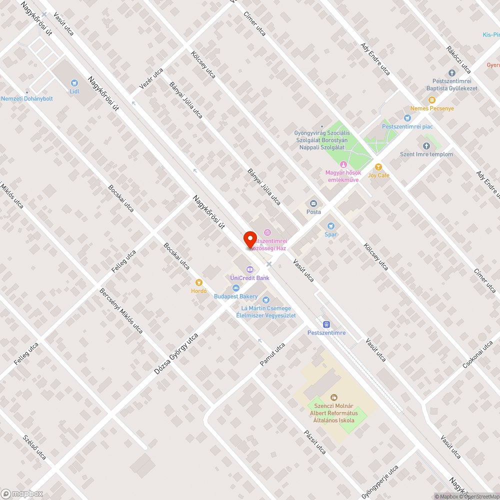 Kimaradó útkereszteződés bejelentés helye