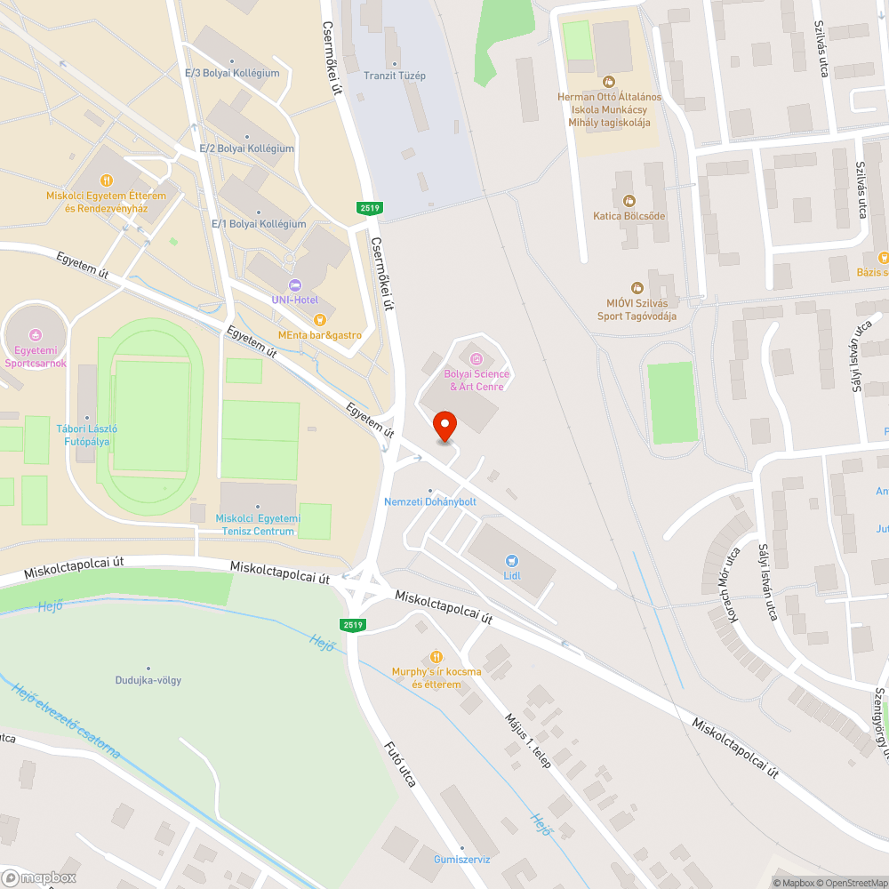 Szemetes út bejelentés helye