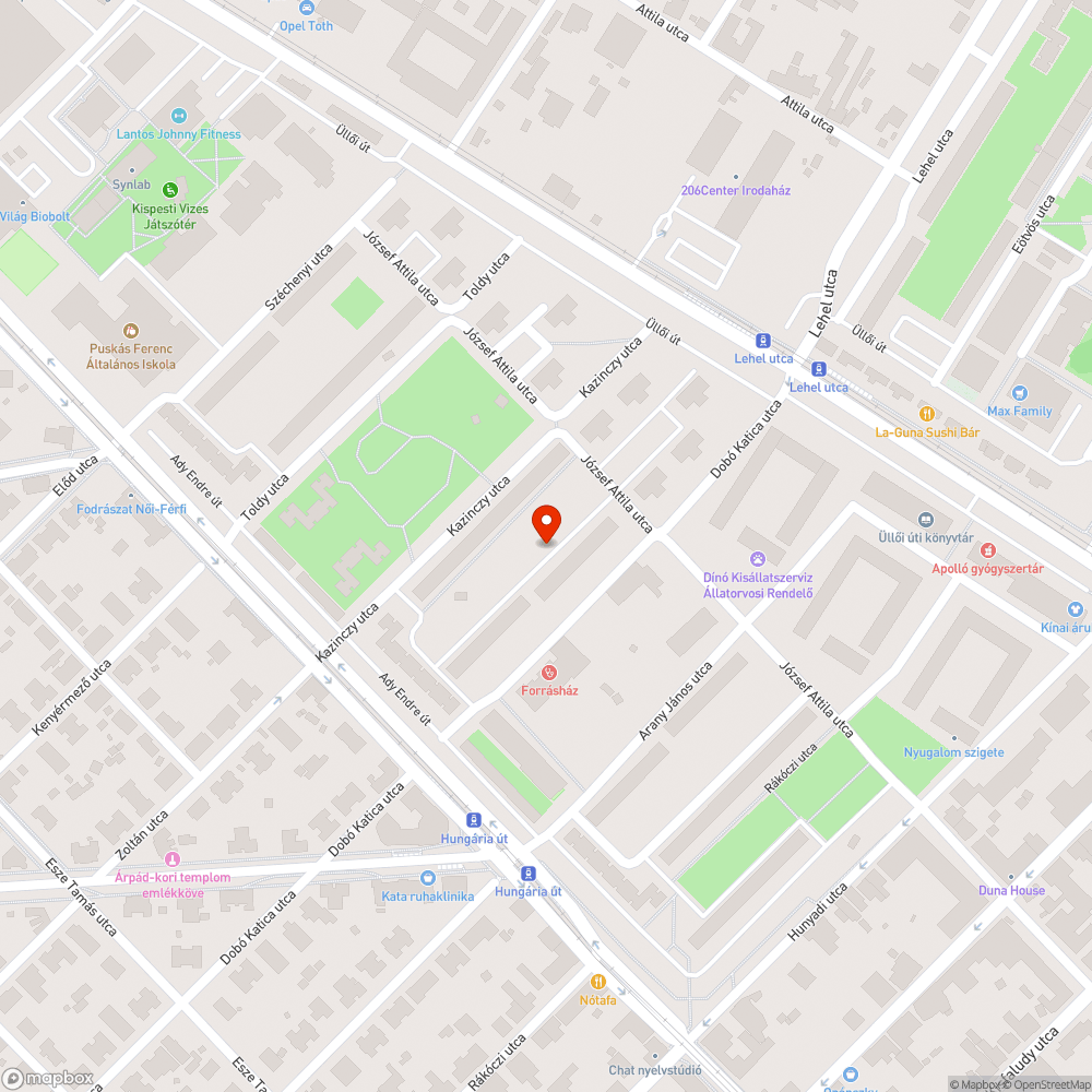 Épület hulladék bejelentés helye