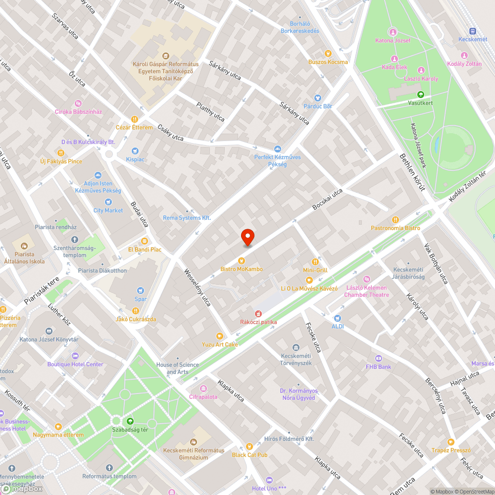 Kátyú bejelentés helye