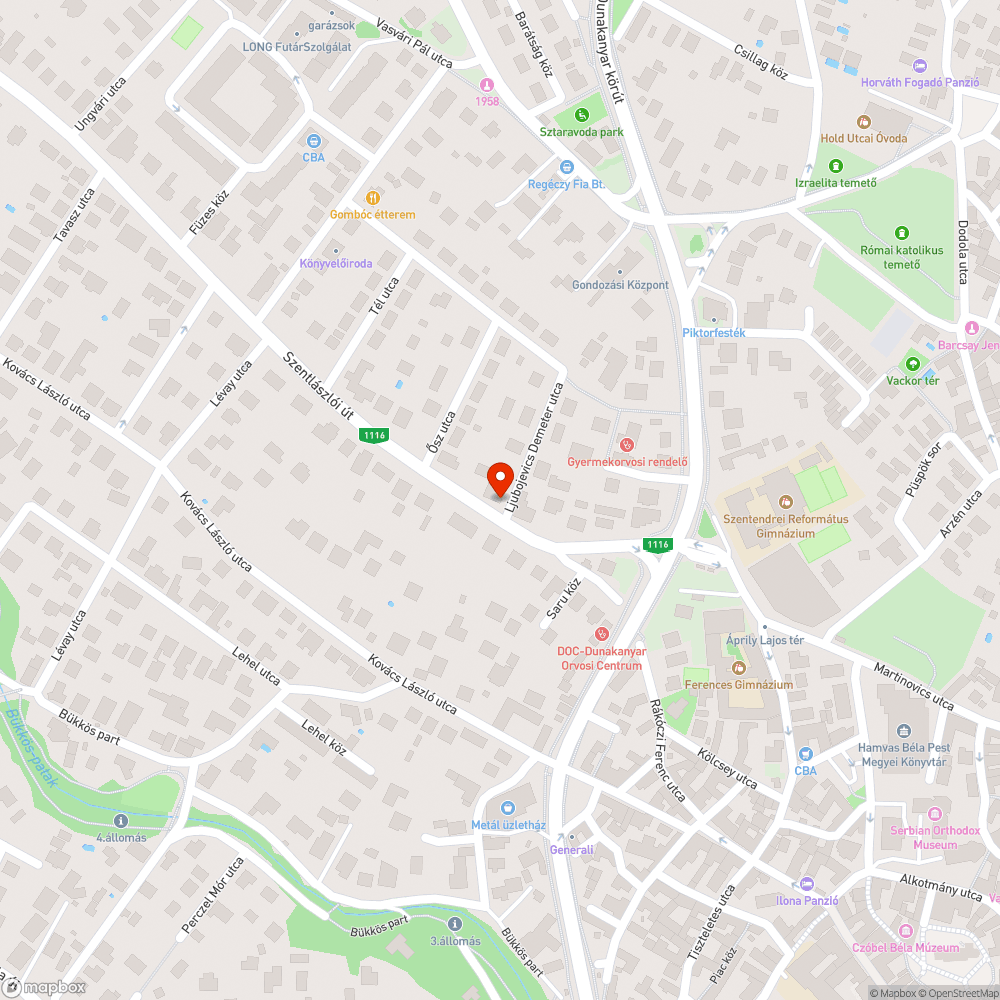 Csatornafedél elkerítése a Szentlászlói út és a Ljubojevics utca sarkán bejelentés helye