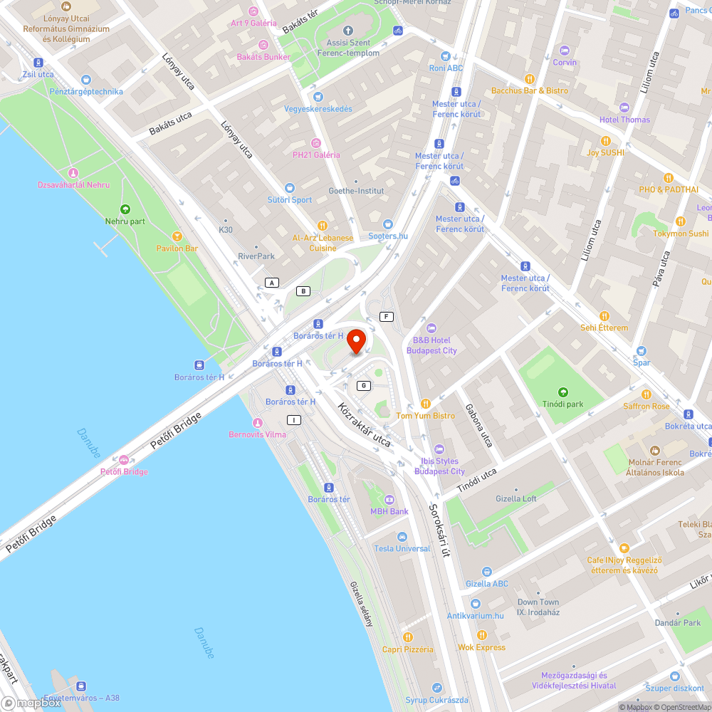 Autósok a Boráros aluljáróban bejelentés helye