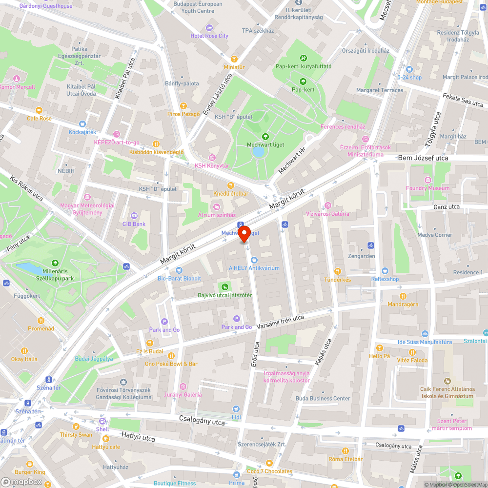 Alacsonyan lévő táblák bejelentés helye