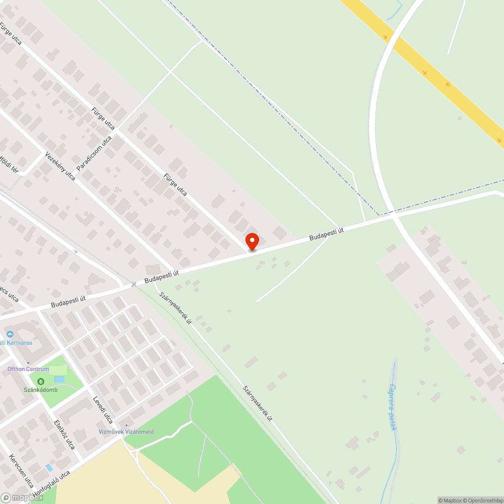 Kátyú a lefolyó mellett bejelentés helye