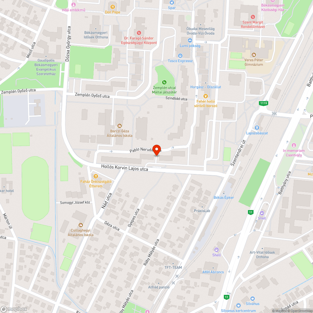 Negatív fekvőrendőr bejelentés helye