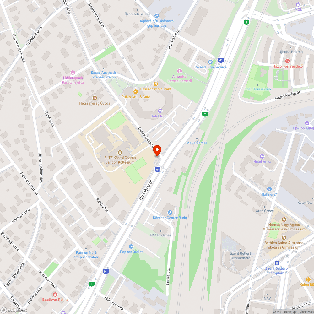 Koszos és összefirkált telefonfülke bejelentés helye