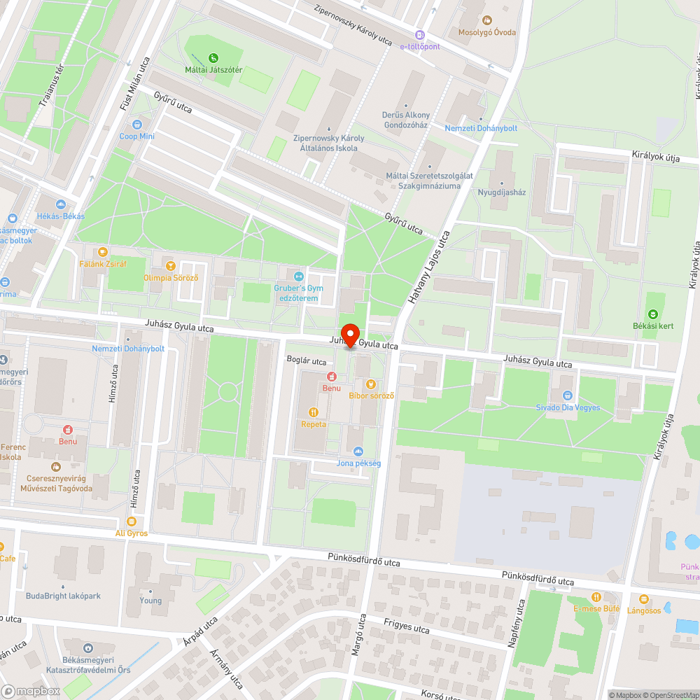 Járdahiba bejelentés helye