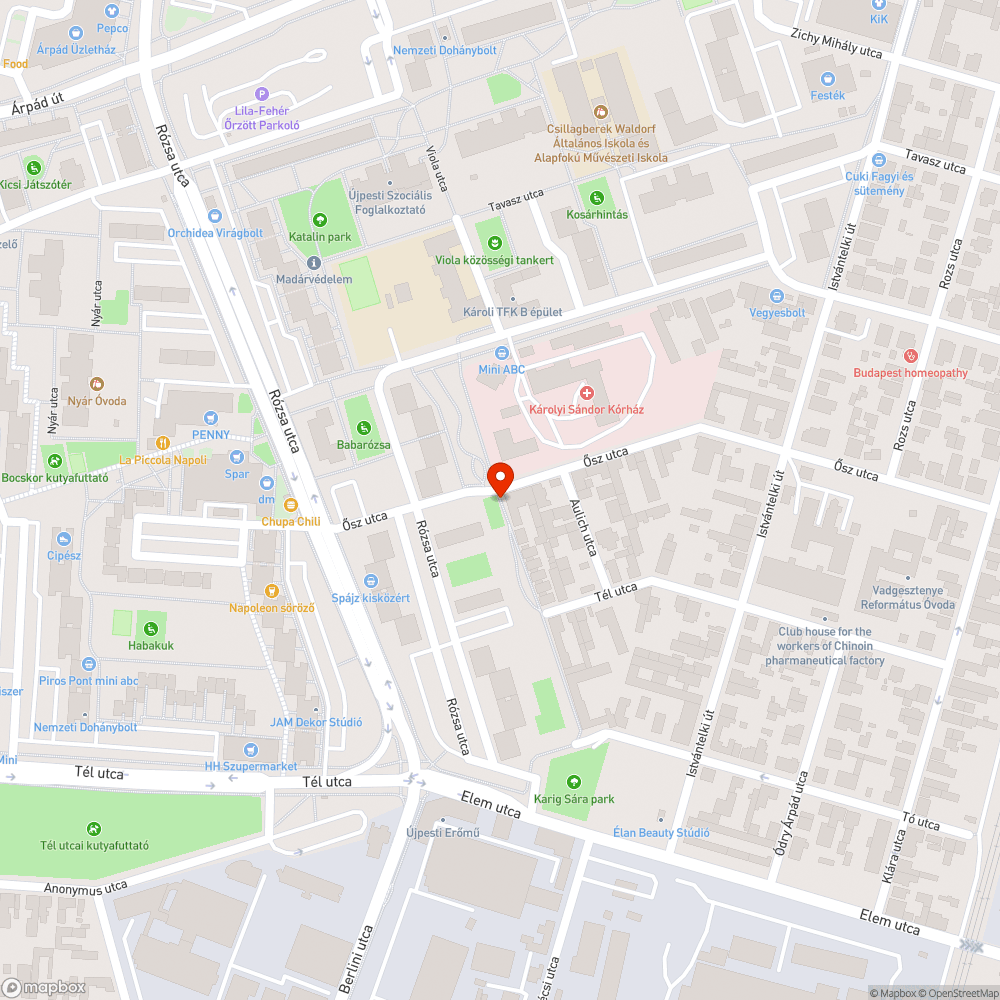 Elgazosodott, földel feltöltődött járda bejelentés helye