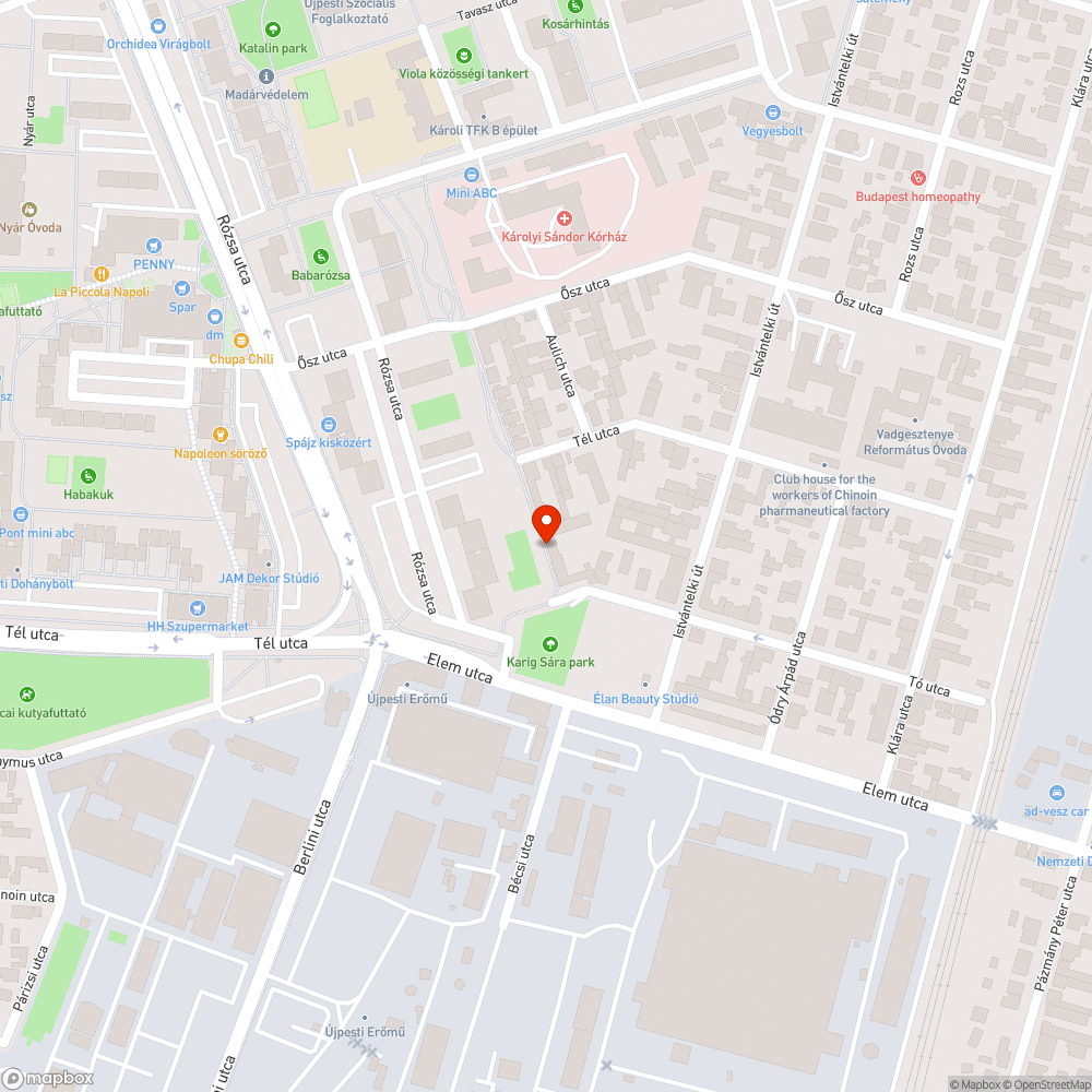 Járdára omlott tűzfal bejelentés helye