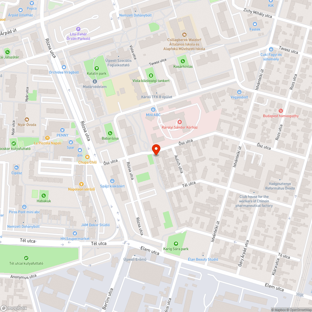 Omladozó, veszélyes tűzfal bejelentés helye