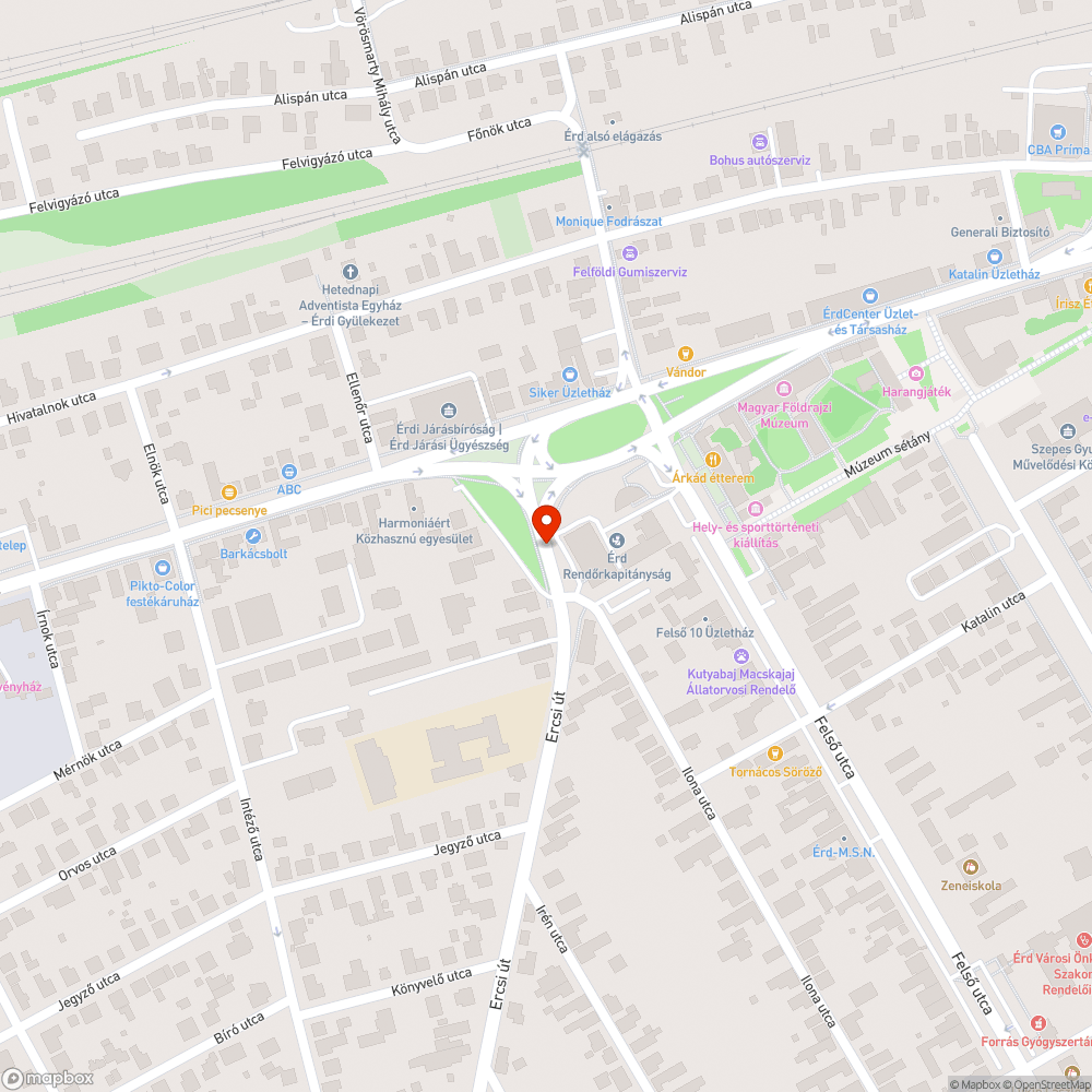 Nem működö közvilágítás bejelentés helye