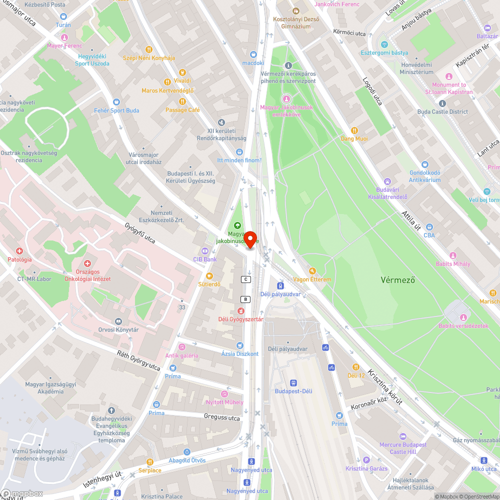 Komoly süllyedés az útban bejelentés helye