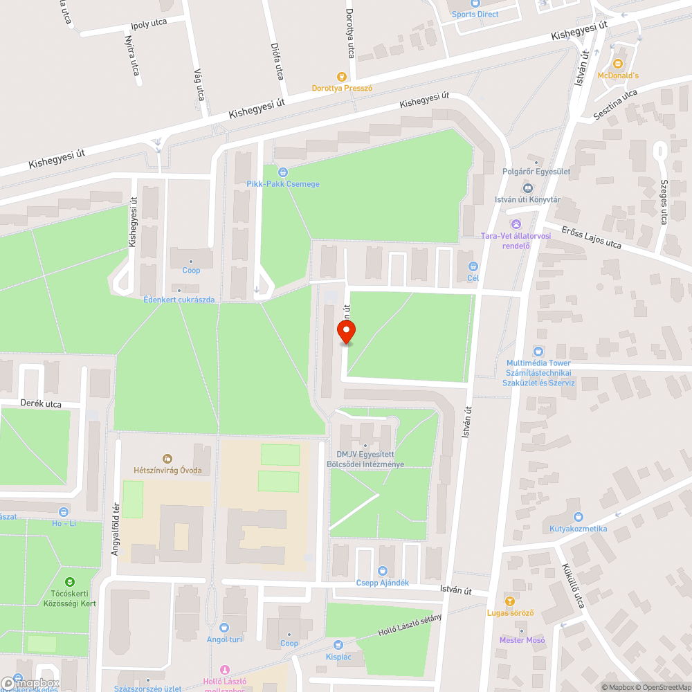 Beszakad az aszfalt bejelentés helye