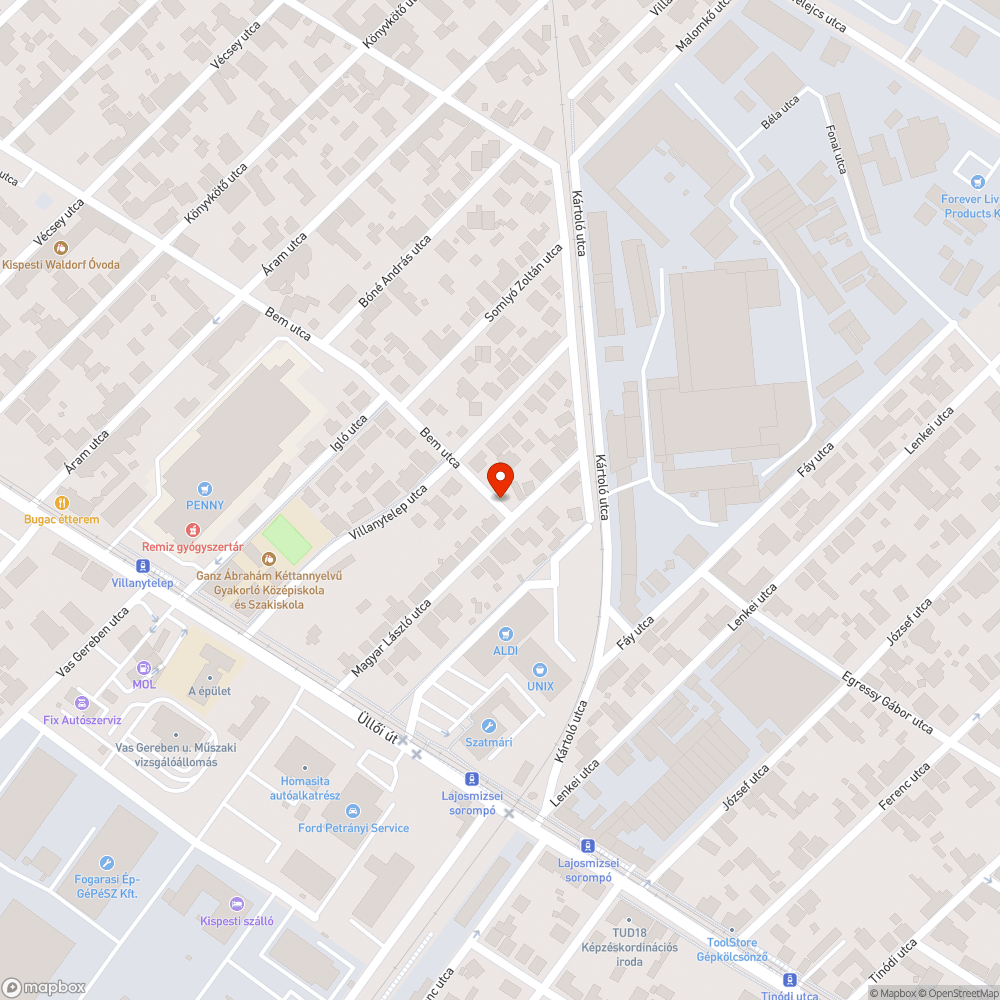 Piszkos járda bejelentés helye