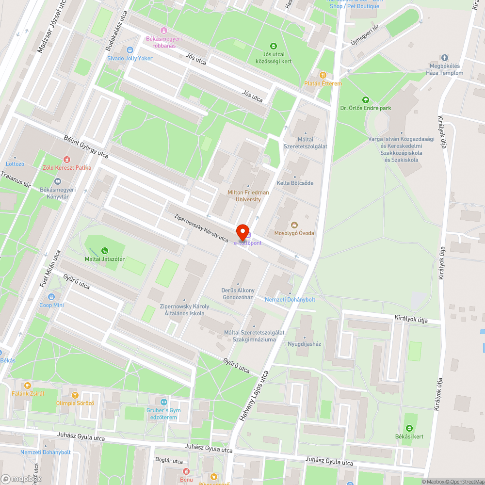 Szemét bejelentés helye