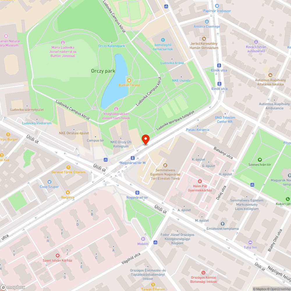 szennyezett út bejelentés helye