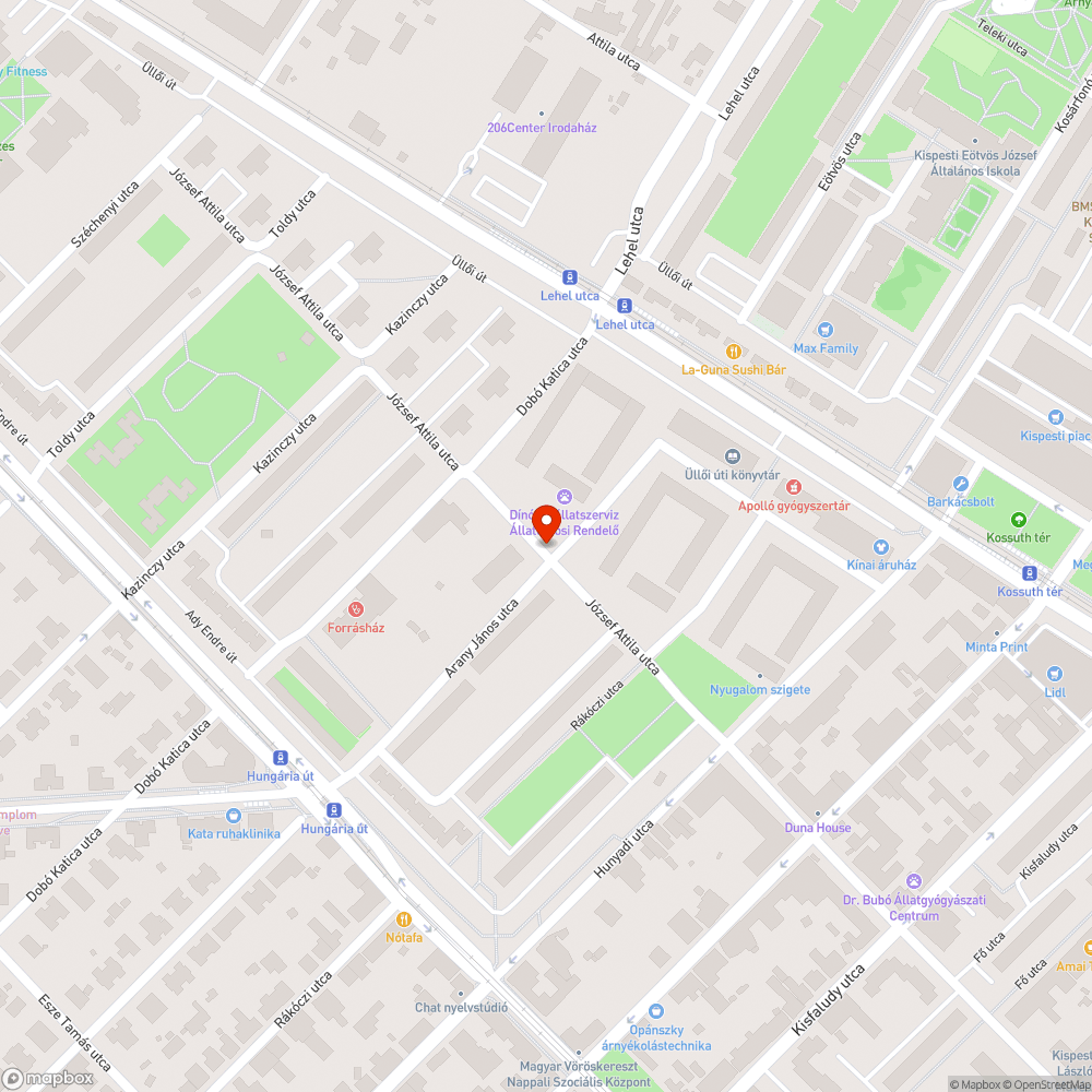 Kátyús kereszteződés bejelentés helye