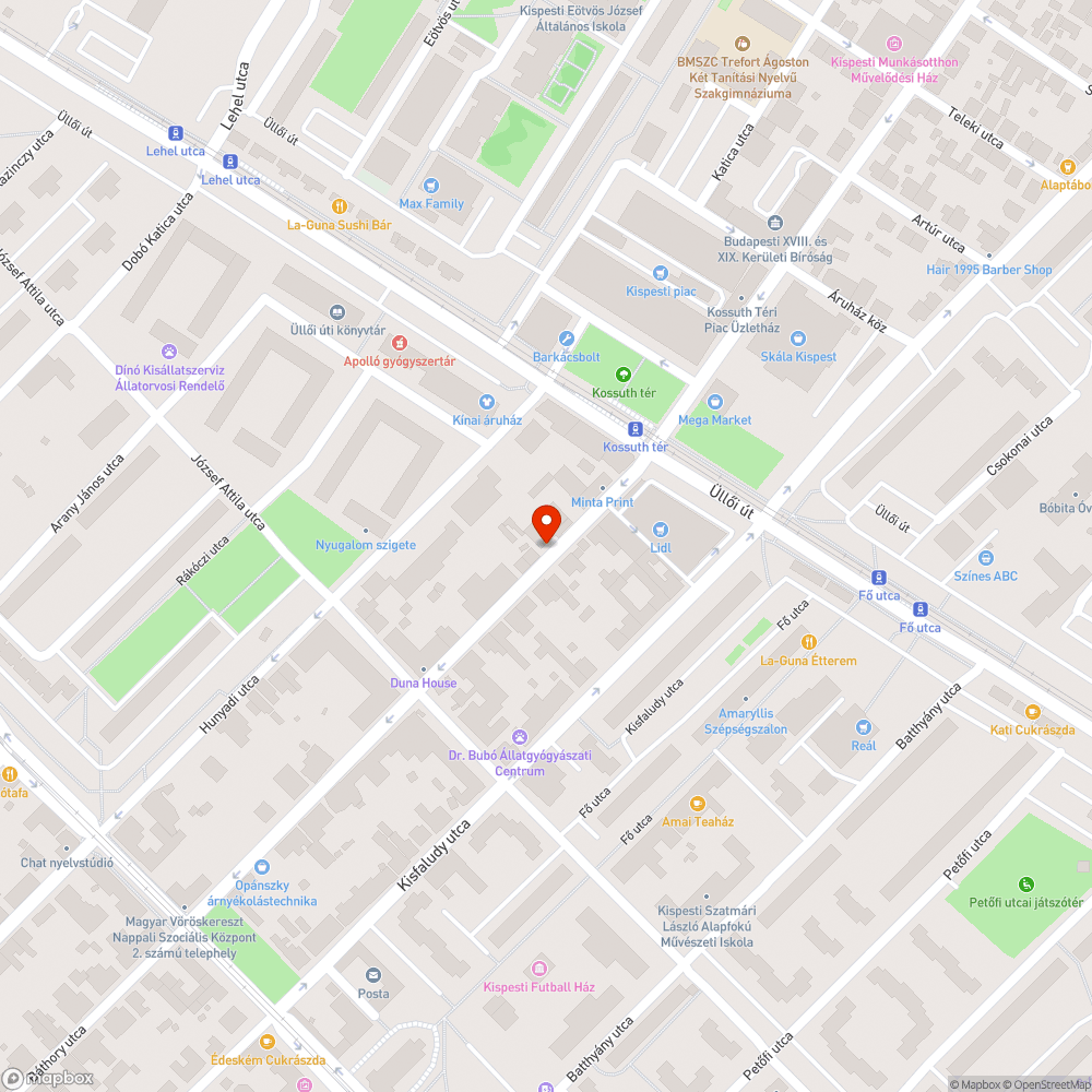 Báthory utcai járda alig járható bejelentés helye