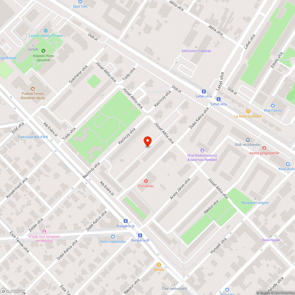 Lombos utca bejelentés helye