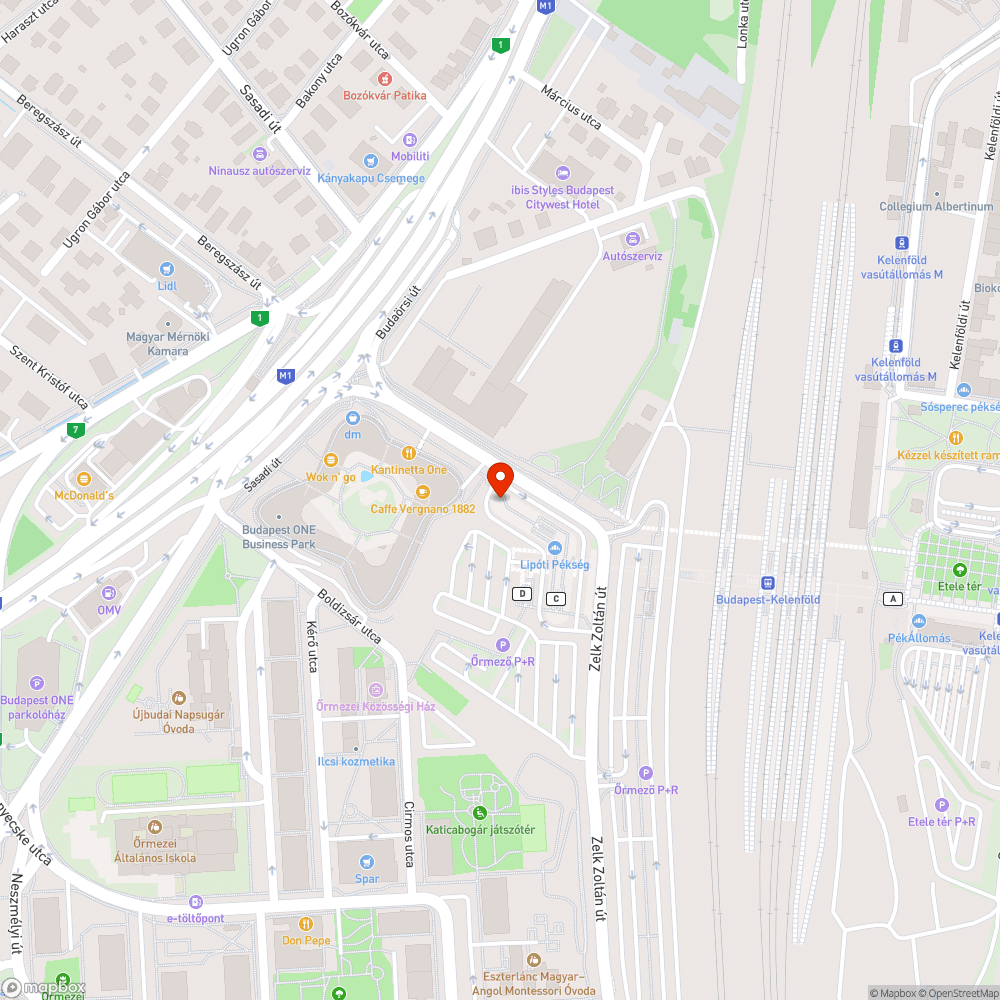 Kelenföld "E" kijárat parkolás a járdán bejelentés helye