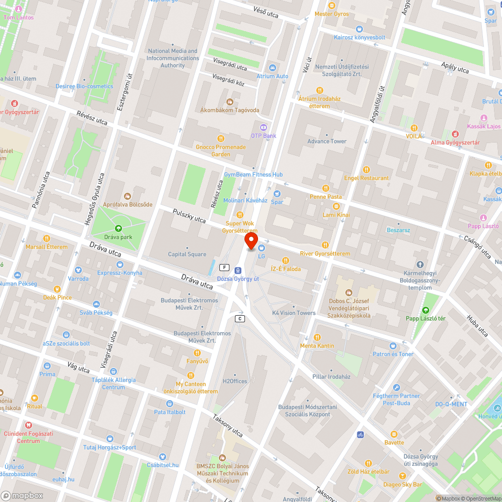 Váci út 33. BKK buszmegálló koszos bejelentés helye