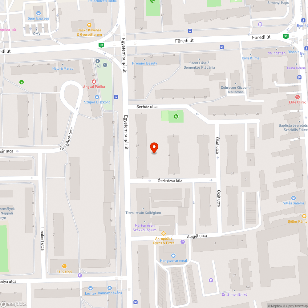 Eltörött pad bejelentés helye