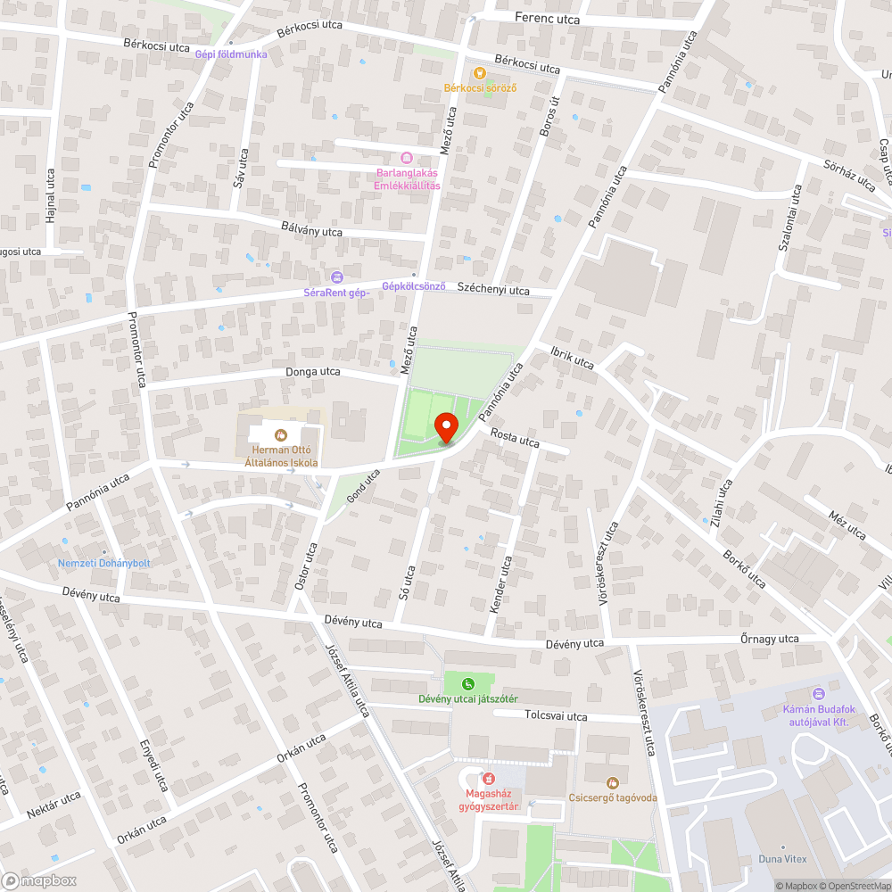 Esővíz elvezetés és átkelési lehetőség hiánya bejelentés helye