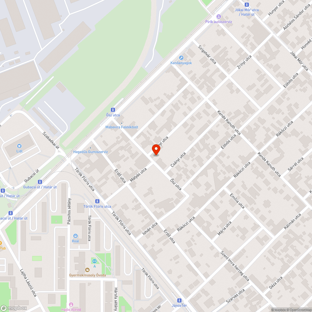 Szethagyott szemet bejelentés helye