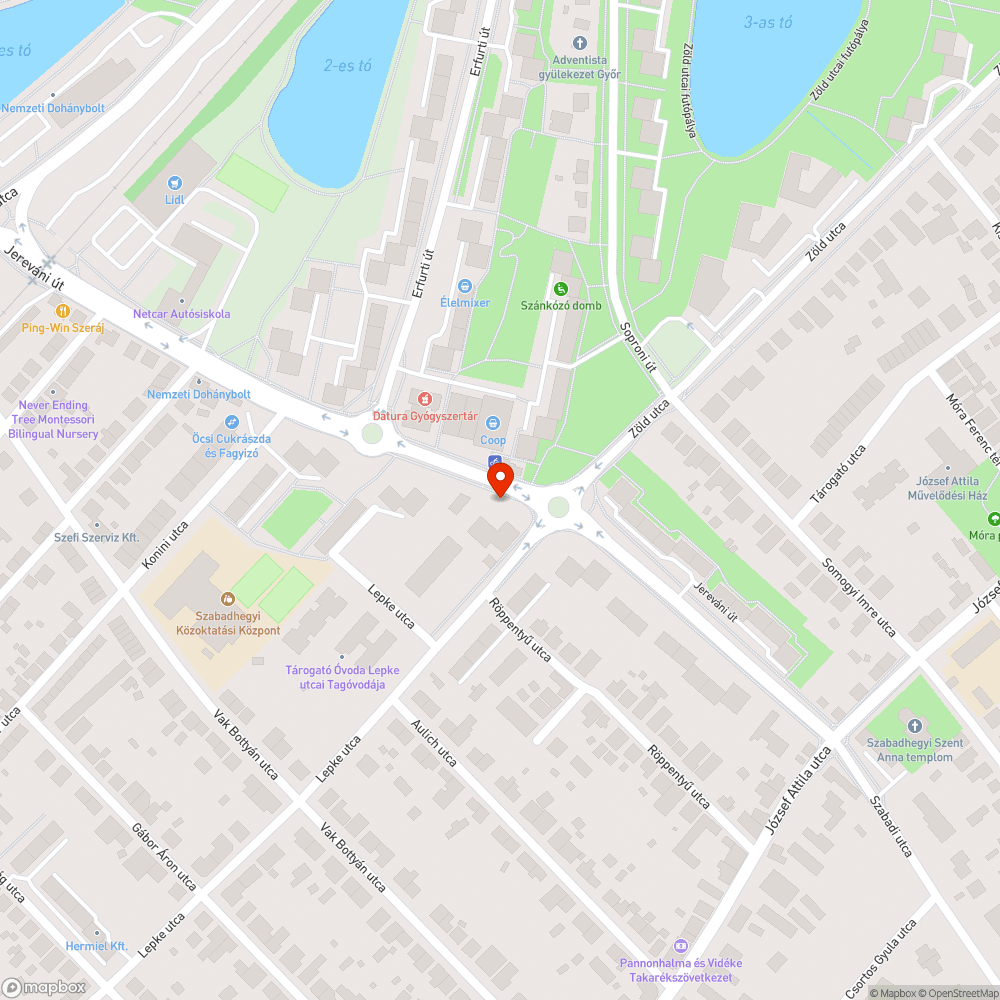 Lekopott padok bejelentés helye