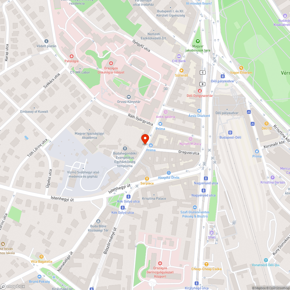 Elfordított tükör a Greguss / Kék Golyó utca sarkán bejelentés helye