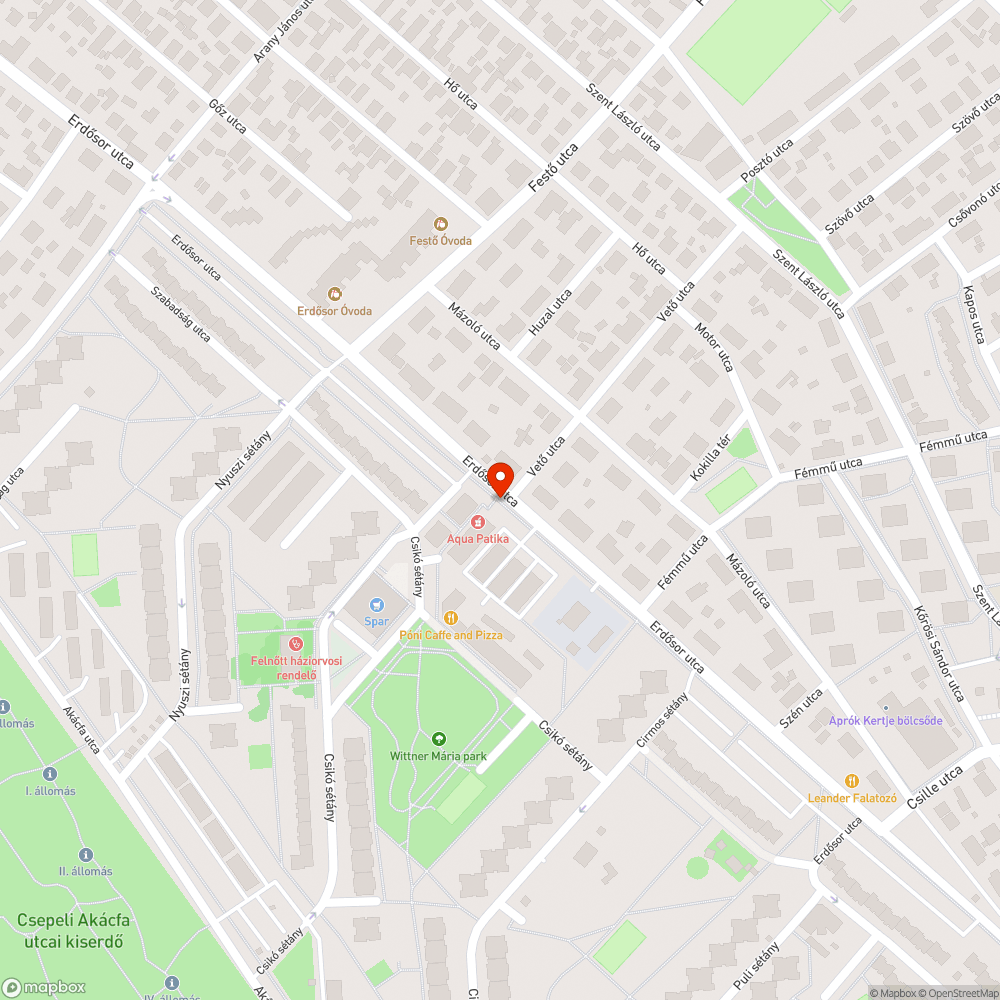 Megdőlt poller bejelentés helye