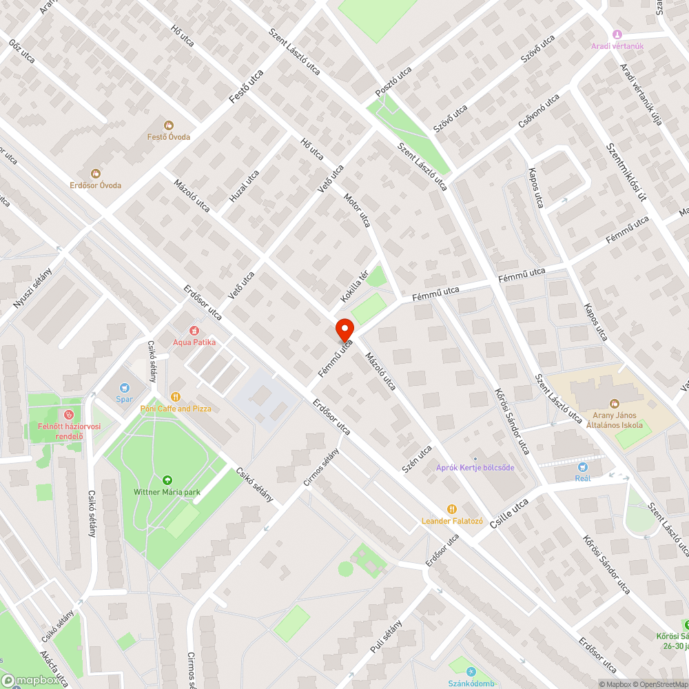 Hiányzó utcanévtáblák bejelentés helye