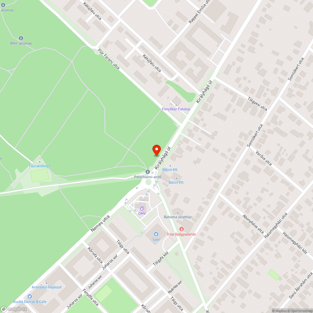 Kátyú kátyú hátán bejelentés helye