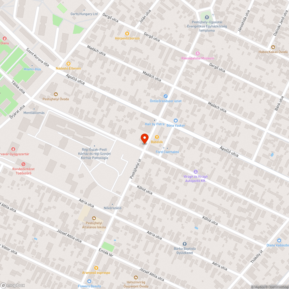 Borzasztó állapotú járda bejelentés helye