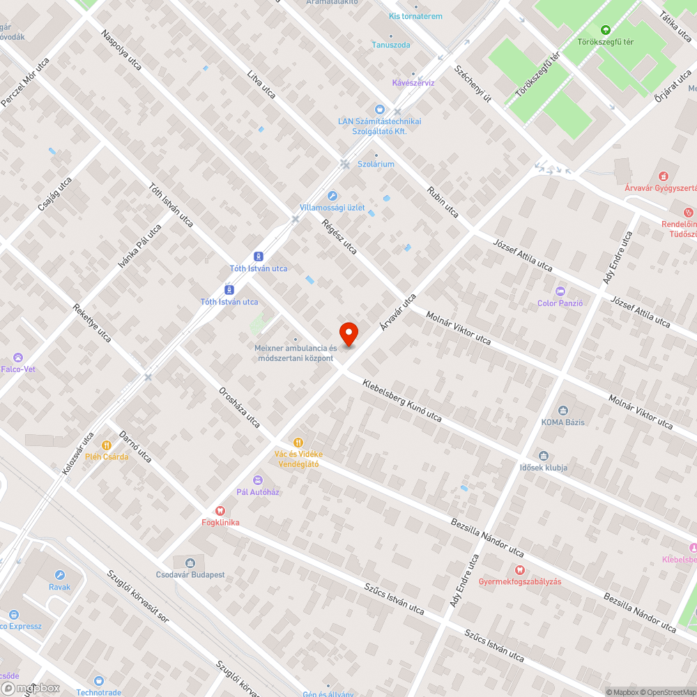 Tönkrement járda bejelentés helye