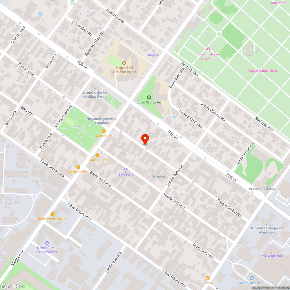 Beszakadt járda - Újpest bejelentés helye