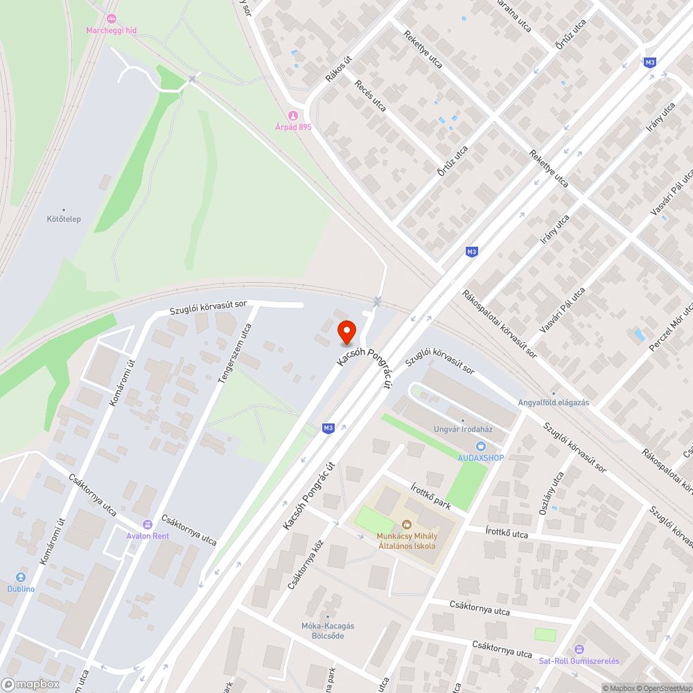 Elhagyott (?) autó - Szuglói körvasút bejelentés helye