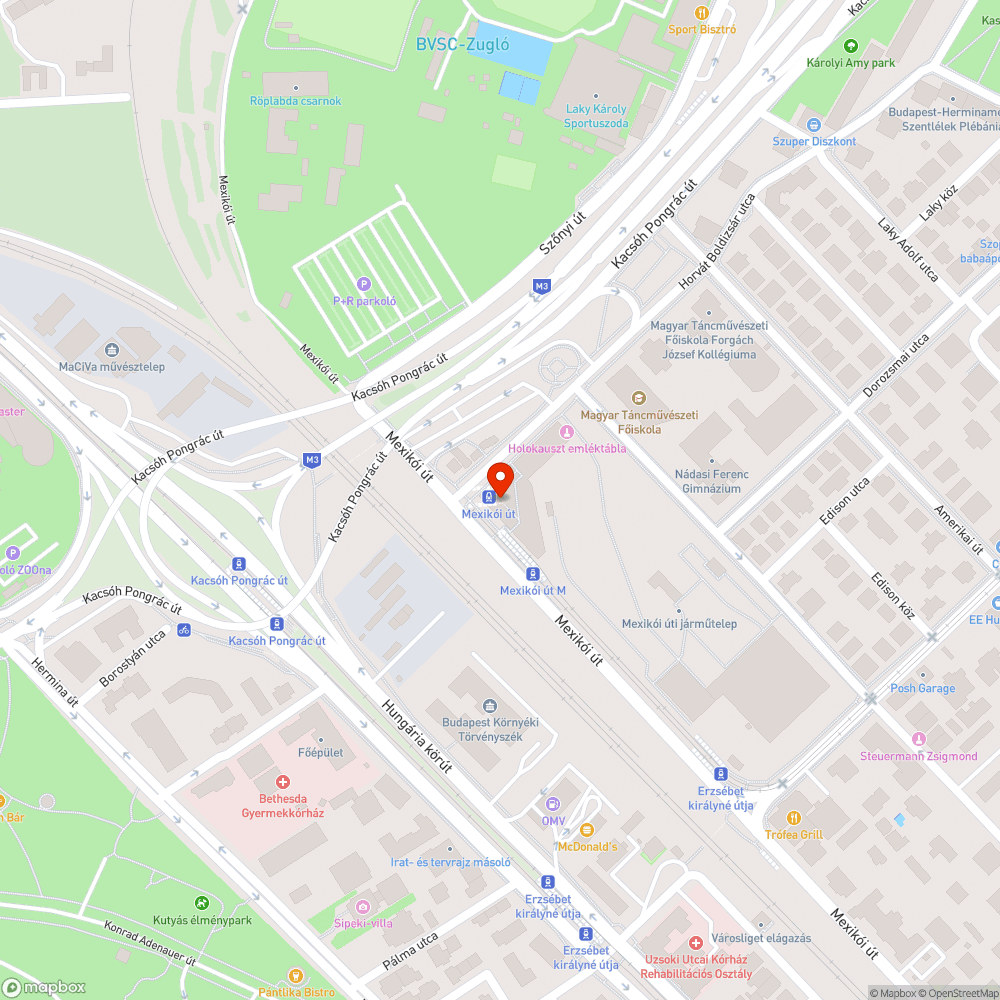 Mexikói úti végállomás plafonjának ázása bejelentés helye