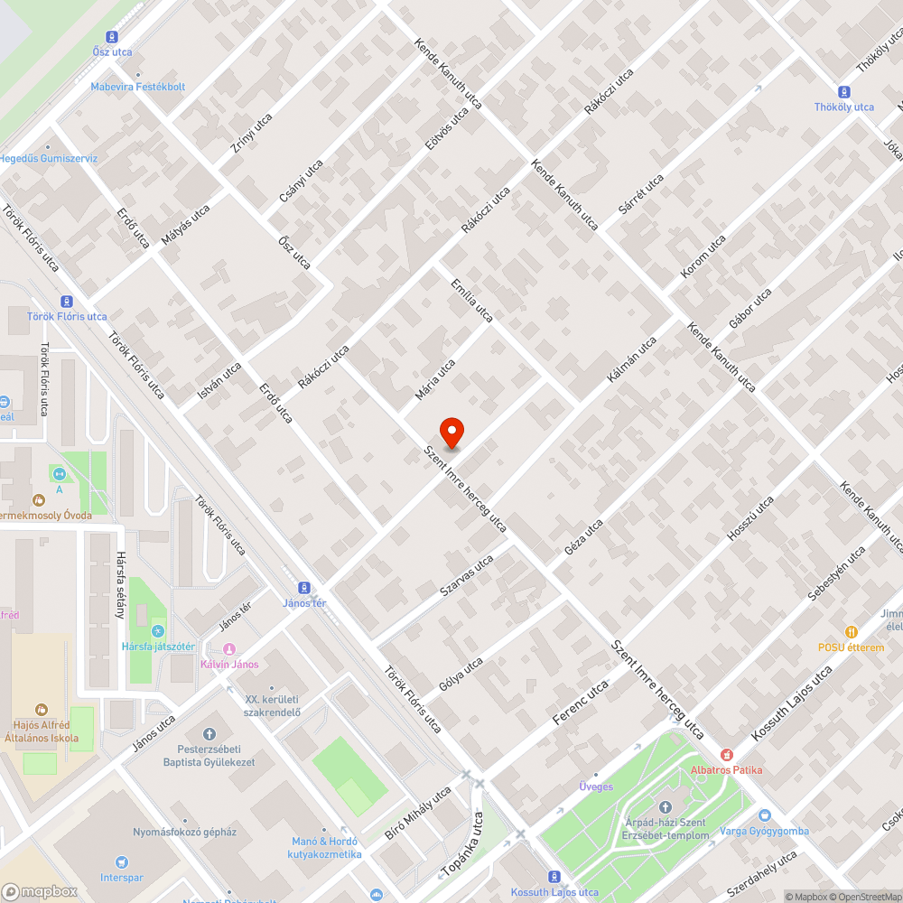 Foglalt parkoló bejelentés helye