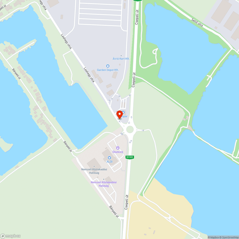 Nagy mennyiségű szemét bejelentés helye