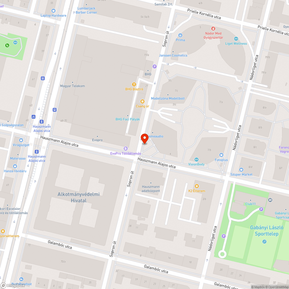 Megsüllyedt, mozgó fedlap bejelentés helye