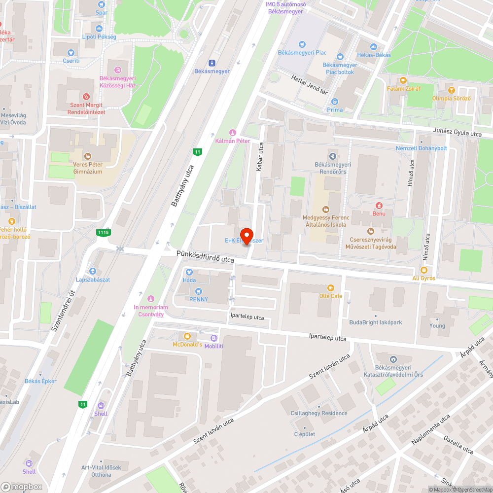 Kiégett lámpa bejelentés helye