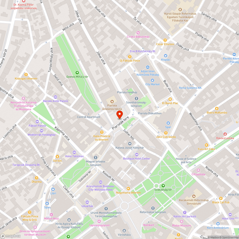 Nem működő közvilágítás a Hornyik János körúton bejelentés helye