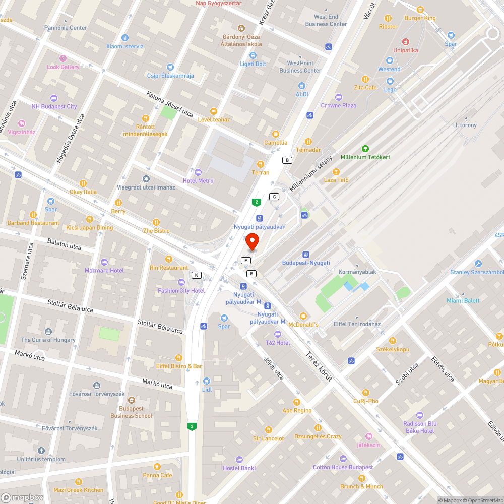 Szemét és bűz a 26-os busz Nyugati téri végállomásánál bejelentés helye