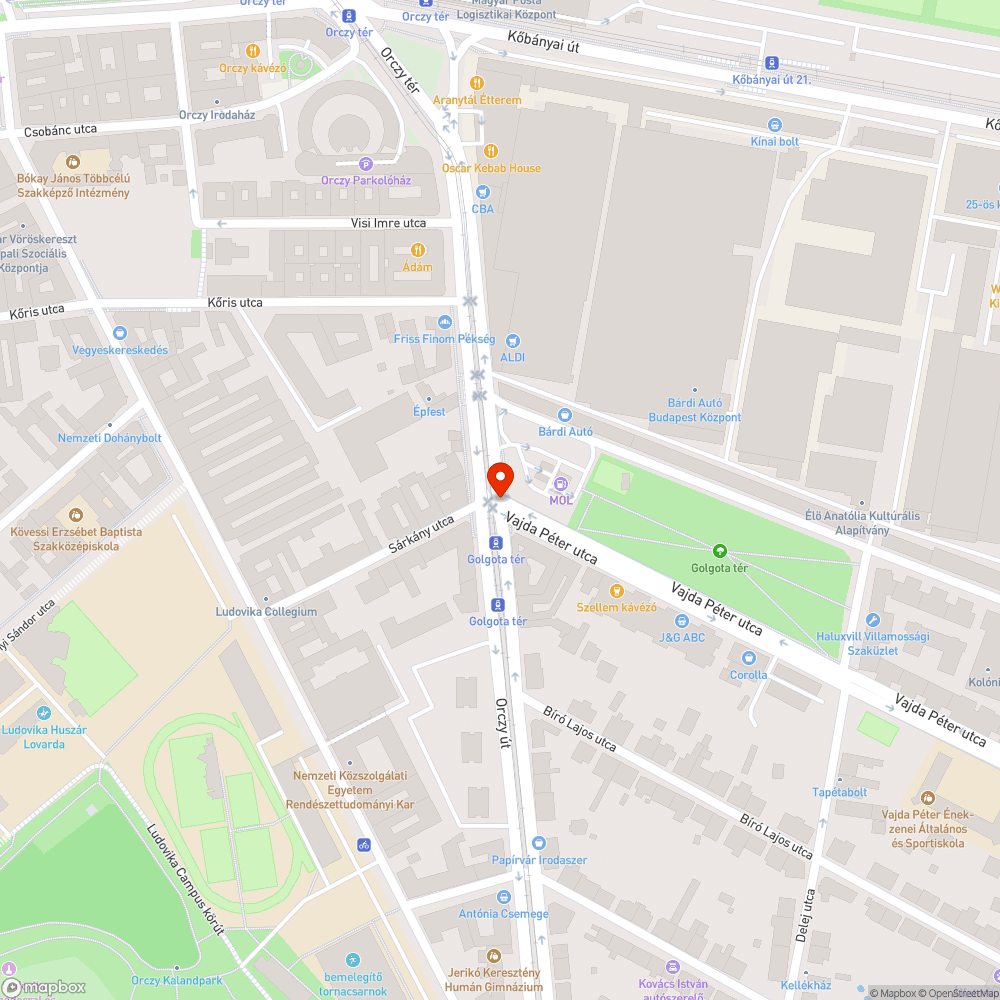 Kereszteződésben óriási kátyú bejelentés helye