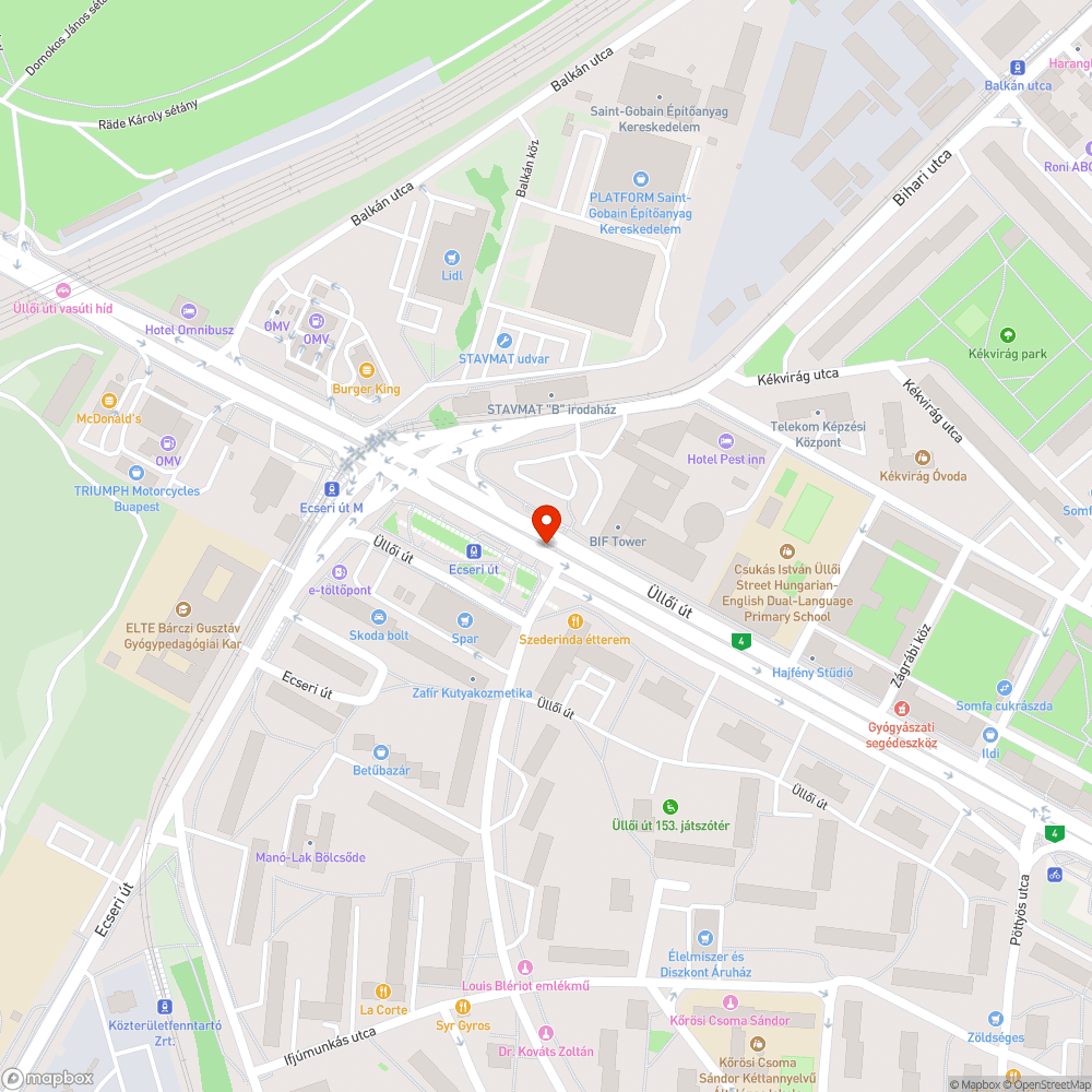 Hiányzó fényterelő bejelentés helye