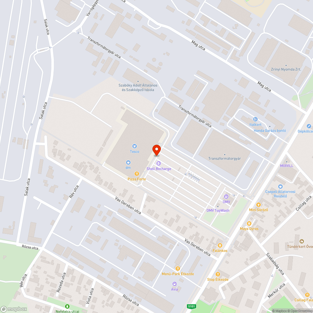 Megsüllyedt burkolat bejelentés helye