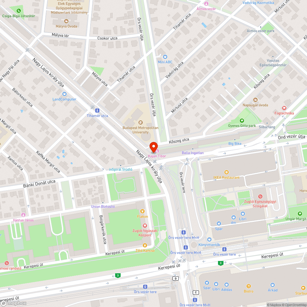 Kiszakadt poller bejelentés helye