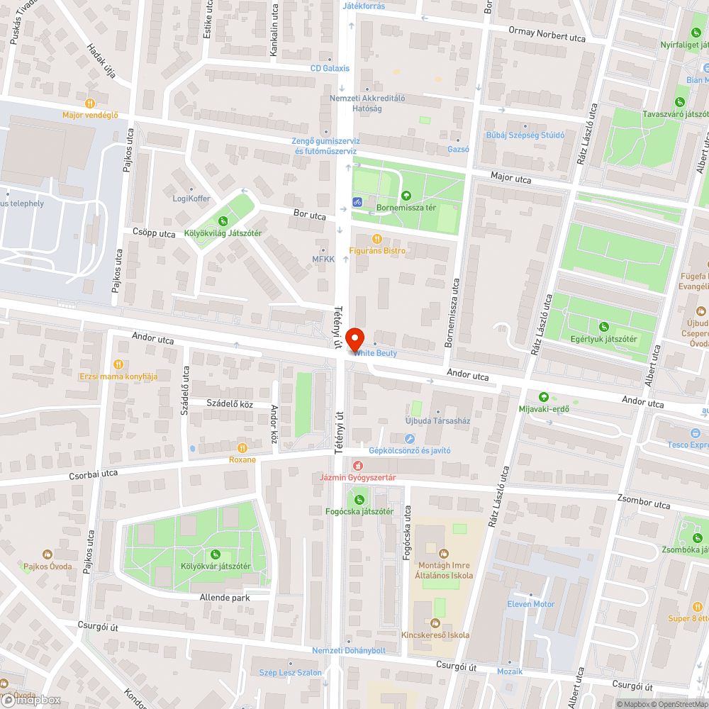 Hiányzó fényterelő bejelentés helye